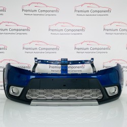 Dacia Sandero Front Bumper Genuine Blue Mk2 Stepway With Grill 2017 - 2020 [an60
