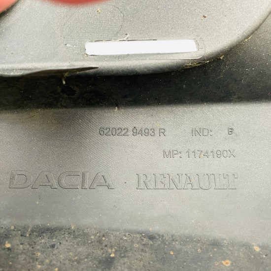 Dacia Sandero Front Bumper Genuine Grey 620229493r | 2012 - 2015 [ak114]