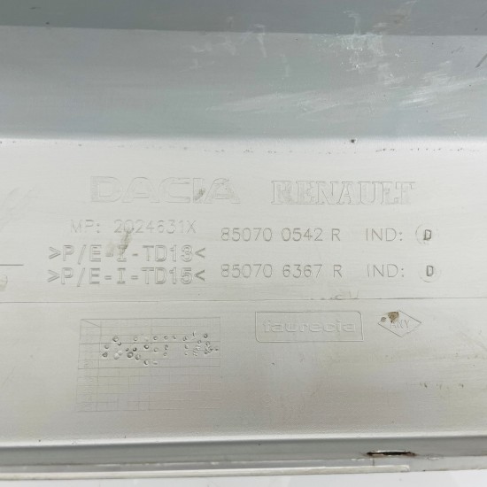 Dacia Duster Rear Bumper Trim Genuine Grey 85070-0542 | 2017-2023 [zb1]