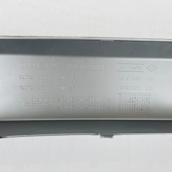 Dacia Duster Trim Front Bumper Molding Genuine Grey 620721430r | 2017-2023 [zb4]