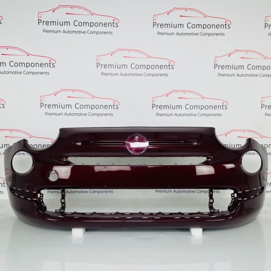 Fiat 500 Lounge 312 Front Bumper Facelift Genuine Red 735619491 | 2016–2021