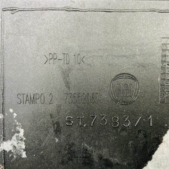 Fiat Panda Iii Front Bumper Genuine Grey Mk3 735520671 | 2012-2020 [au120]