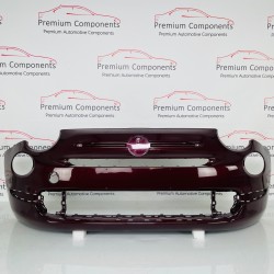 Fiat 500 Lounge 312 Front Bumper Facelift Genuine Red 735619491 | 2016–2021