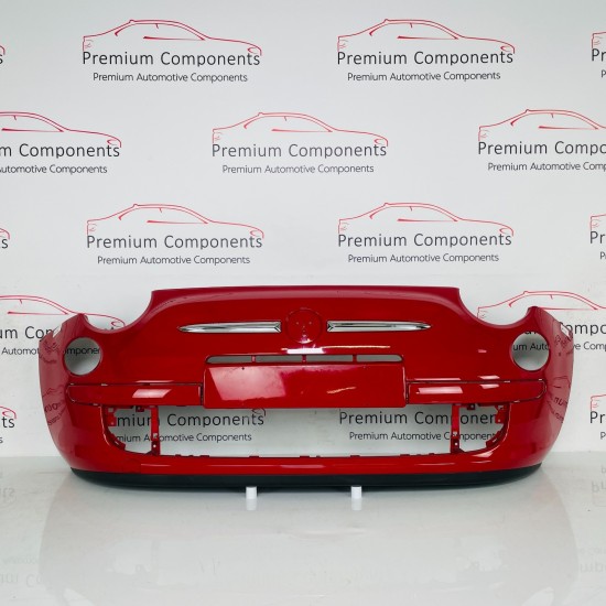 Fiat 500 Front Bumper Se Genuine Red 735426888 | 2007–2015 [as74]