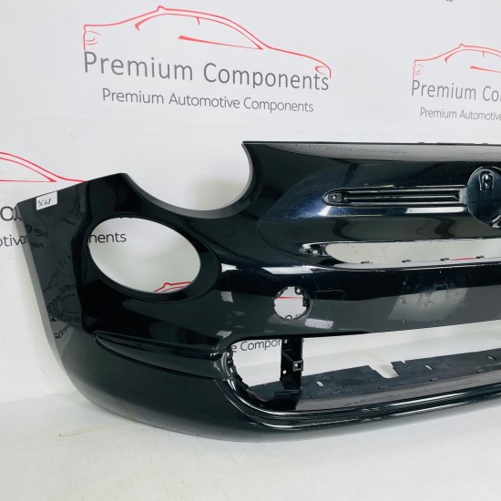 Fiat 500 Front Bumper Facelift Genuine Black 735619476 | 2016–2023 [Bc68]