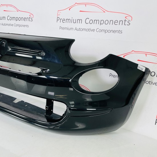 Fiat 500 Front Bumper Facelift Genuine Black 735619476 | 2016–2023 [Bc68]