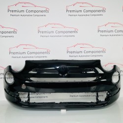 Fiat 500 Lounge Front Bumper 312 Facelift Genuine Black 735619491 | 2016–2021