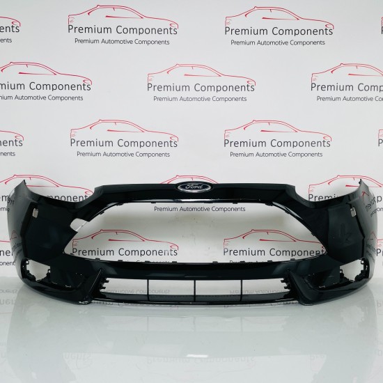 Ford Focus St Front Bumper Genuine Black Mk3 With Washer Jets 2010 – 2014 [an59]