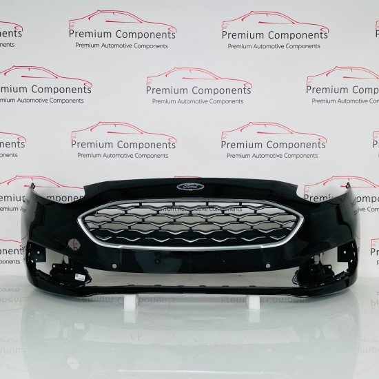 Ford Fiesta Vignale Front Bumper Genuine Black Mk8 With Grill 2018- 2022 [ao87]