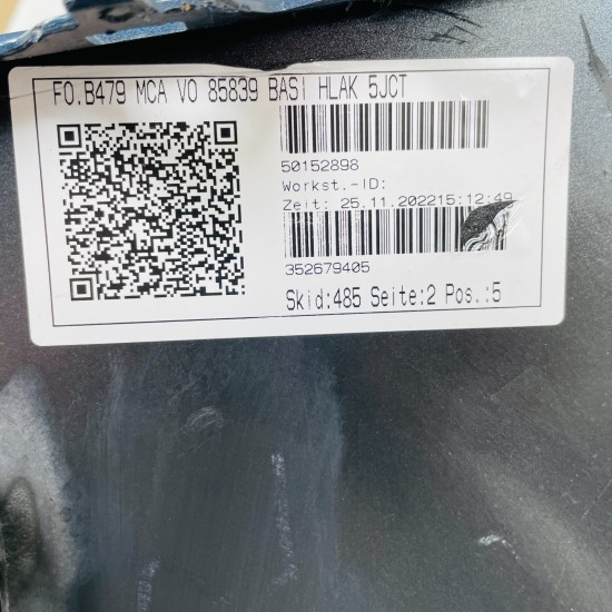 Ford Fiesta Front Bumper Skin Genuine Blue Mk8 Titanium 2022 - 2024 [al21]