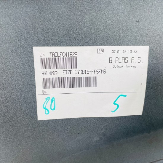 Ford Transit Courier Front Bumper Genuine Grey No Repairs 2014 – 2018 [ao136]