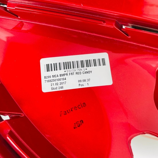 Ford Fiesta Front Bumper Genuine Red Candy Mk8 Zetec S 2013- 2016 [am29]