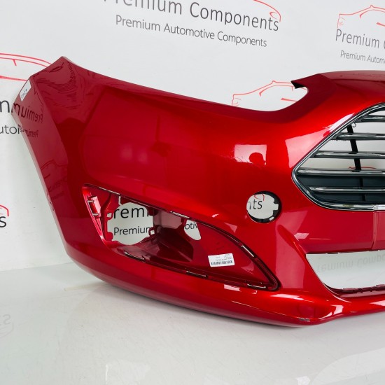 Ford Fiesta Front Bumper Genuine Red Candy Mk8 Zetec S 2013- 2016 [am29]