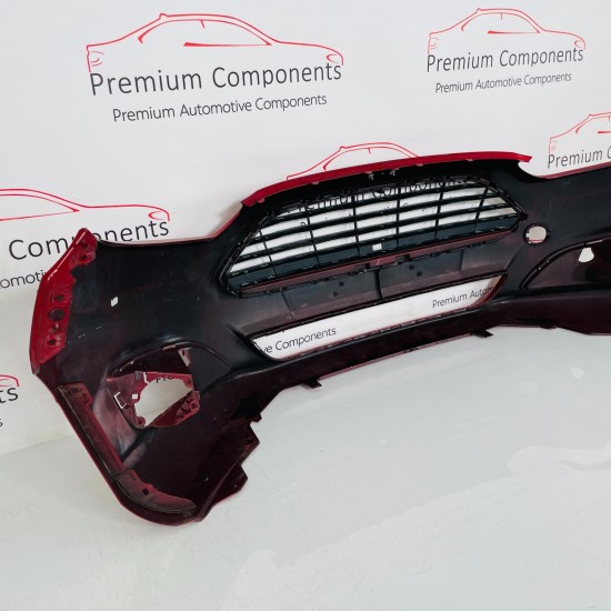 Ford Fiesta Front Bumper Genuine Red Candy Mk8 Zetec S 2013- 2016 [am29]