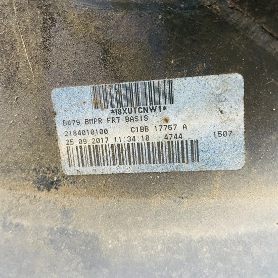 Ford Fiesta Front Bumper Mk8 Ecoboost Genuine Grey H1bb-17757 | 2018- 2022 [as68