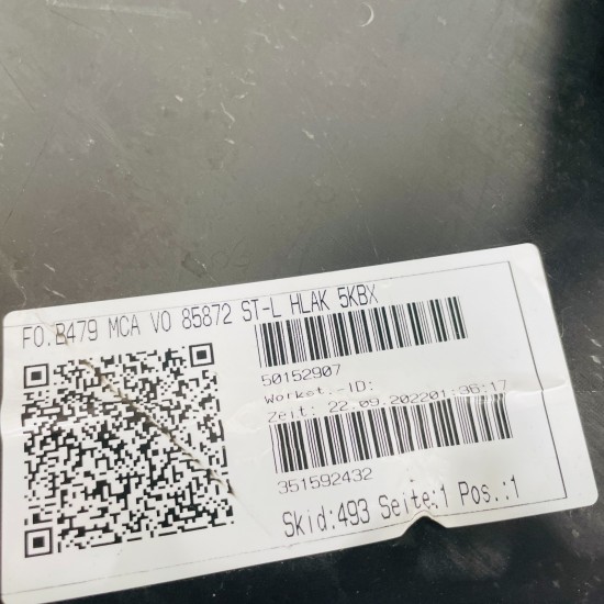 Ford Fiesta Front Bumper Mk8 St-line Genuine Black N1bb17757b | 2022- 2025