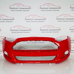 Ford Fiesta Mk8 Front Bumper Genuine Red C1bb17757a | 2013- 2016 [as71]