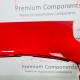 Ford Fiesta Front Bumper Mk8 St-line Genuine Red N1bb17757b | 2022- 2025