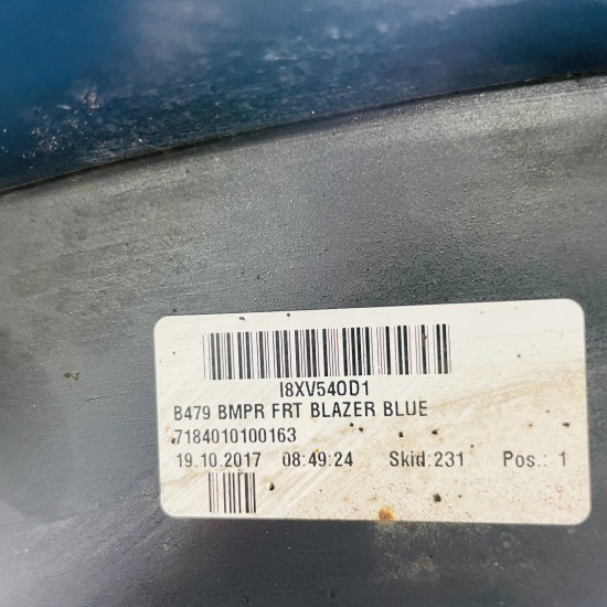 Ford Fiesta Front Bumper Mk8 Ecoboost Genuine Blue H1bb-17757 | 2018- 2022