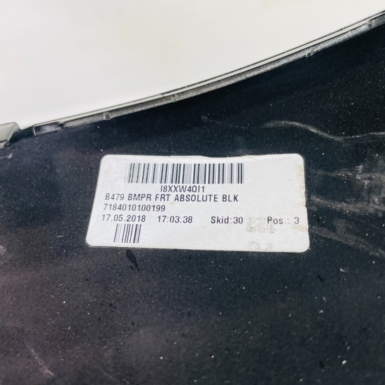 Ford Fiesta Front Bumper Mk8 Ecoboost Genuine Black H1bb-17757 | 2018-2022 [au37