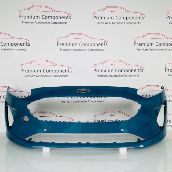 Ford Fiesta Front Bumper Mk8 Ecoboost Genuine Blue H1bb17757a | 2018-2022 [aw52]