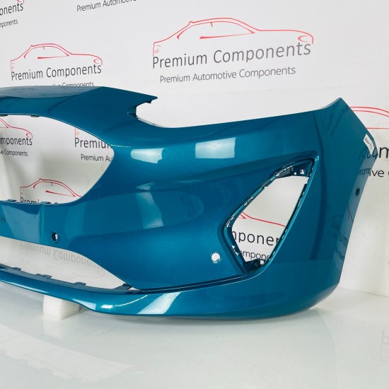 Ford Fiesta Front Bumper Mk8 Ecoboost Genuine Blue H1bb17757a | 2018-2022 [aw52]