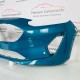 Ford Fiesta Front Bumper Mk8 Ecoboost Genuine Blue H1bb17757a | 2018-2022 [aw52]