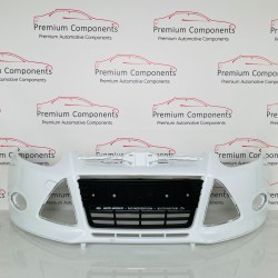 Ford Focus Front Bumper Mk3 Zetec Genuine White Bm5117757a | 2011-2014 [aw65]