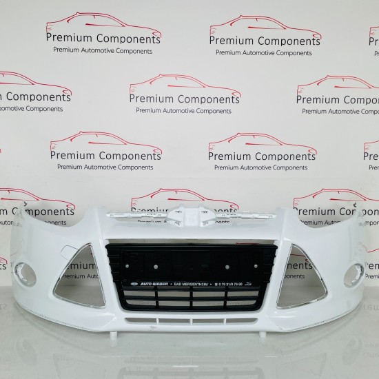 Ford Focus Front Bumper Mk3 Zetec Genuine White Bm5117757a | 2011-2014 [aw65]