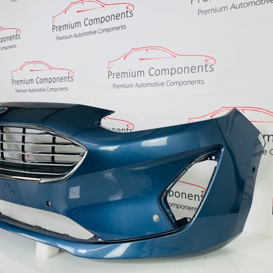 Ford Fiesta Front Bumper Mk8 Ecoboost Genuine Blue H1bb17757a | 2018-2022 [Bc16]