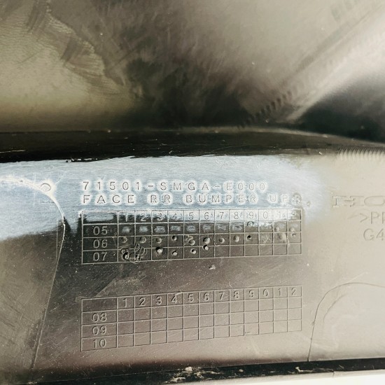 Honda Civic Rear Bumper Mk8 Genuine Black 71501-smga-e000 | 2006-2011 [aw35]