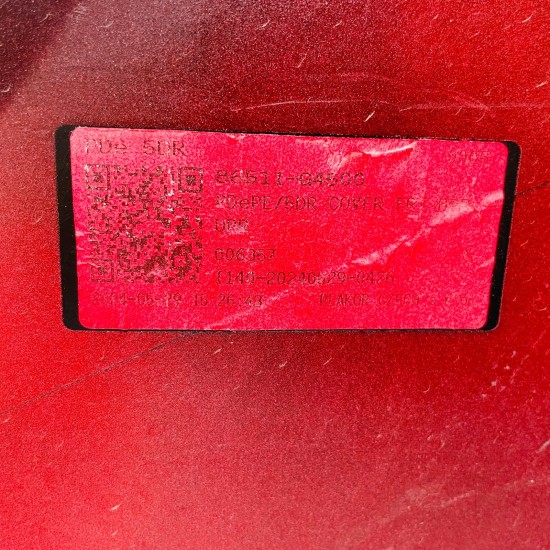 Hyundai I30 Front Bumper Skin Genuine Red Face Lift 2020-2023 [an31]