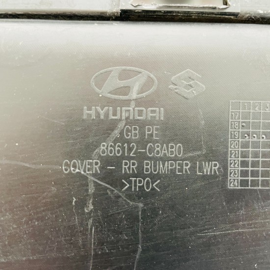 Hyundai I20 Rear Bumper Diffuser Genuine Mk2 Face Lift Trim 2018-2020 [za84]