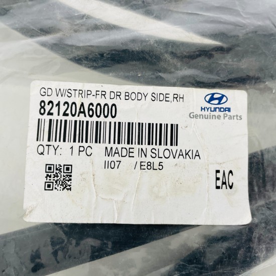 Hyundai I30 Front Right Door Seal Mk3 Rubber Weather Strip Genuine 2017 - 2020