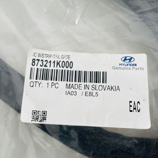 Hyundai Ix20 Boot Seal Genuine Tailgate Weatherstrip 873211k000 2011-2019 [za141 Hyundai Ix20 Boot Seal Genuine Tailgate Weatherstrip 873211k000 2011-2019 [za141