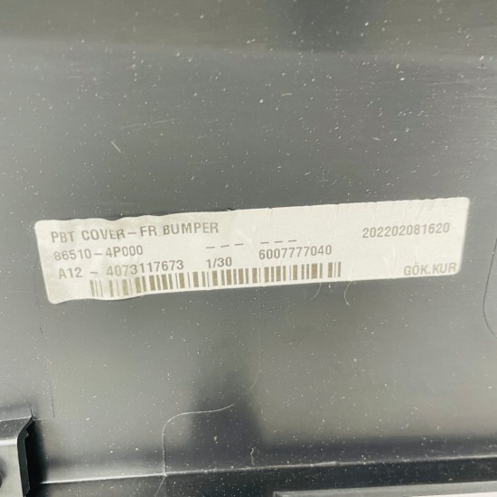 Hyundai I20 Front Bumper Mk1 Genuine Grey 865111j000 | 2009-2011 [Bc70]