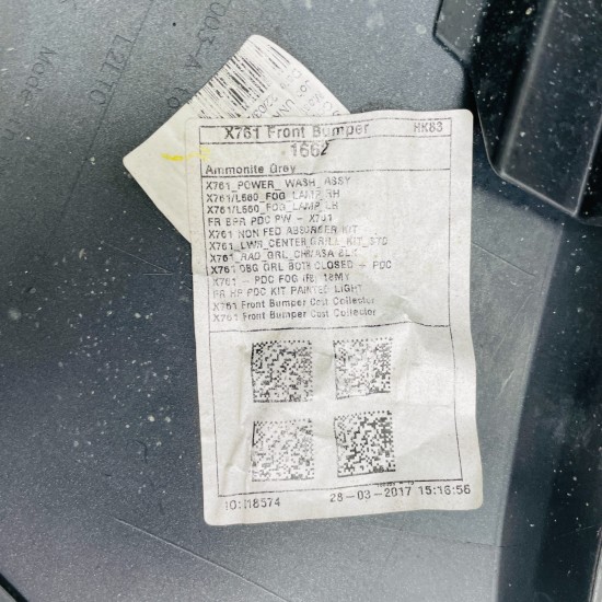 Jaguar F Pace Front Bumper Prestige Genuine Ammonite Grey 2016 – 2020 [ap12]