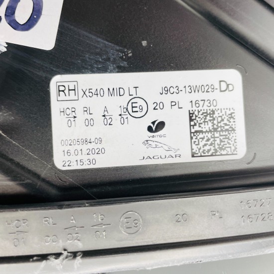 Jaguar E Pace Headlight Genuine Led X540 Right Offside Driver 2017 - 2022 [l120]