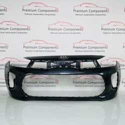 Kia Rio Front Bumper Genuine Grey Mk4 With Badge 2017 - 2020 [ao42]