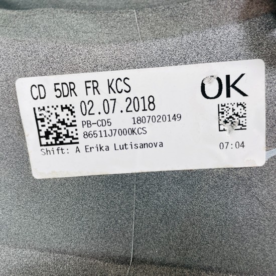 Kia Ceed Front Bumper Mk3 Genuine Silver 86511j7000 / 2018 - 2022 [ar114]