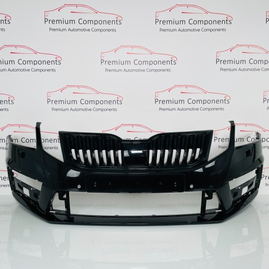 Skoda Octavia VRS Front Bumper Skin Genuine Black Mk2 2017 - 2020 [AJ18]