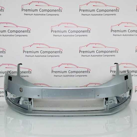 Skoda Octavia Front Bumper Genuine Silver Mk3 Face Lift 4 Pdc 2017 - 2020 [aj88]