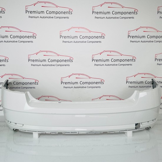Skoda Octavia Rear Bumper Skin Genuine White Saloon 2013 - 2017 [aj169]