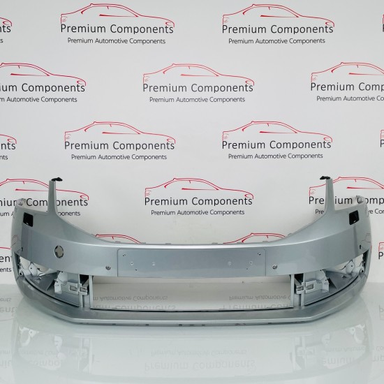 Skoda Octavia Front Bumper Genuine Silver Mk3 Face Lift 4 Pdc 2017 - 2020 [aj88]