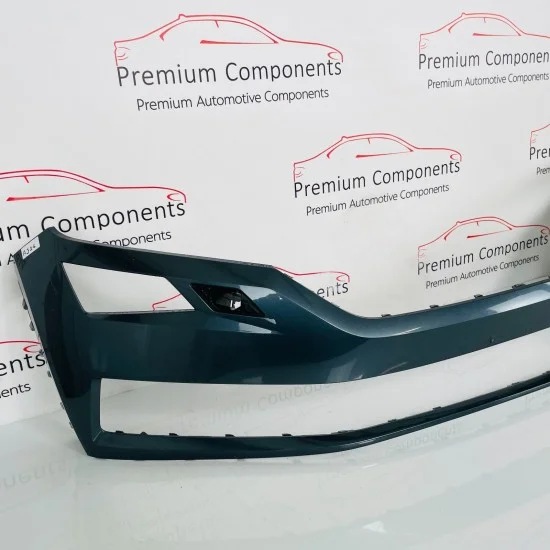 Skoda Kodiaq Front Bumper Skin Genuine Grey With Washer Jets 2017 - 2021 [aj26]