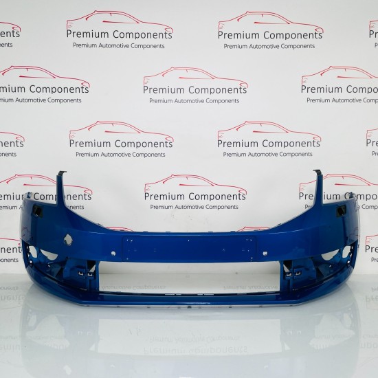 Skoda Octavia Front Bumper Genuine Blue Mk3 Face Lift With Pdc 2017 - 2020 [ao58
