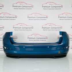 Skoda Scala Rear Bumper Genuine Blue With Diffuser 2019 - 2023 [ao63]