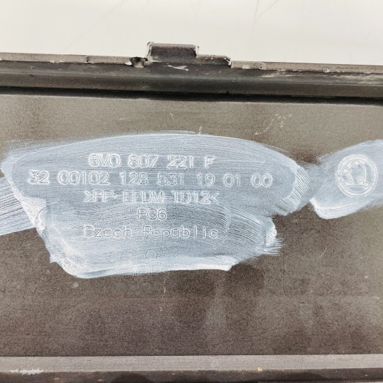 Skoda Fabia Front Bumper Genuine Black Mk3 Face Lift 2018 - 2022 [ao93]