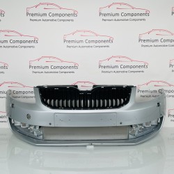 Skoda Octavia Mk3 Front Bumper Genuine Silver With Grill 2013 - 2017 [aj163]
