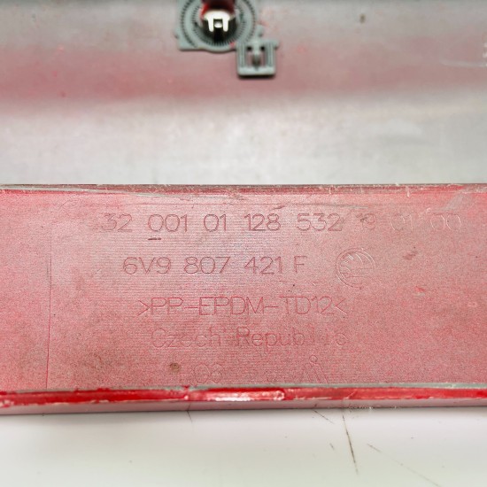 Skoda Fabia Rear Bumper Skin Genuine Red Estate Mk3 Face Lift 2018 - 2022 [ak83]